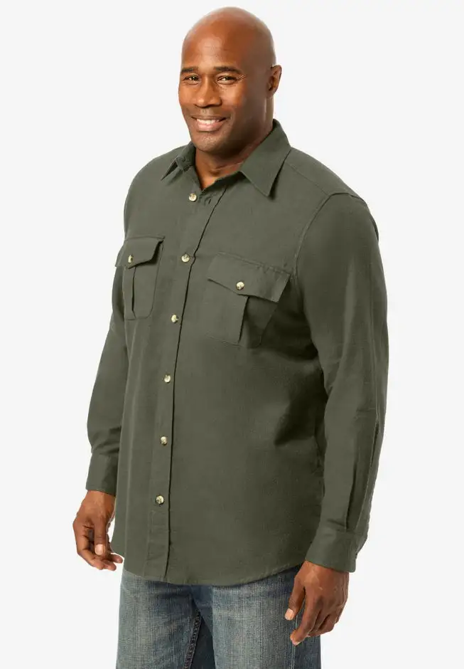 Signature Solid Flannel Shirt