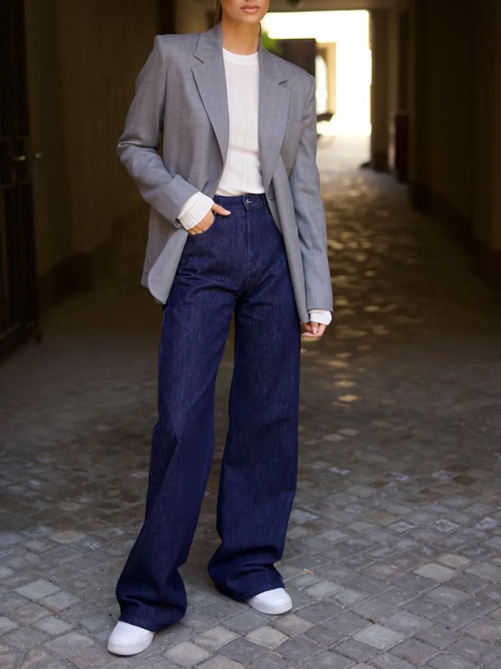 Colored Denim Casual Style Jeans