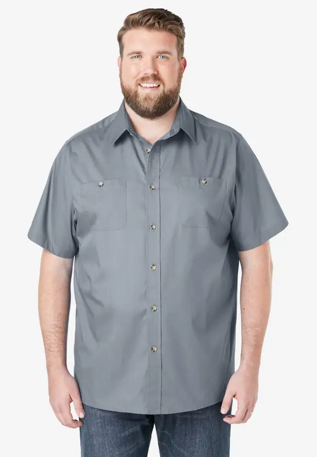 Short-Sleeve Pocket Sport Shirt