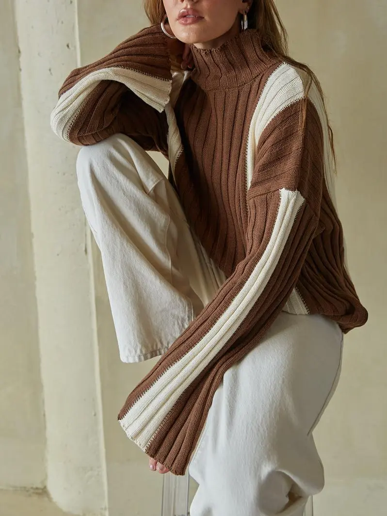 Carolina Color Block Sweater