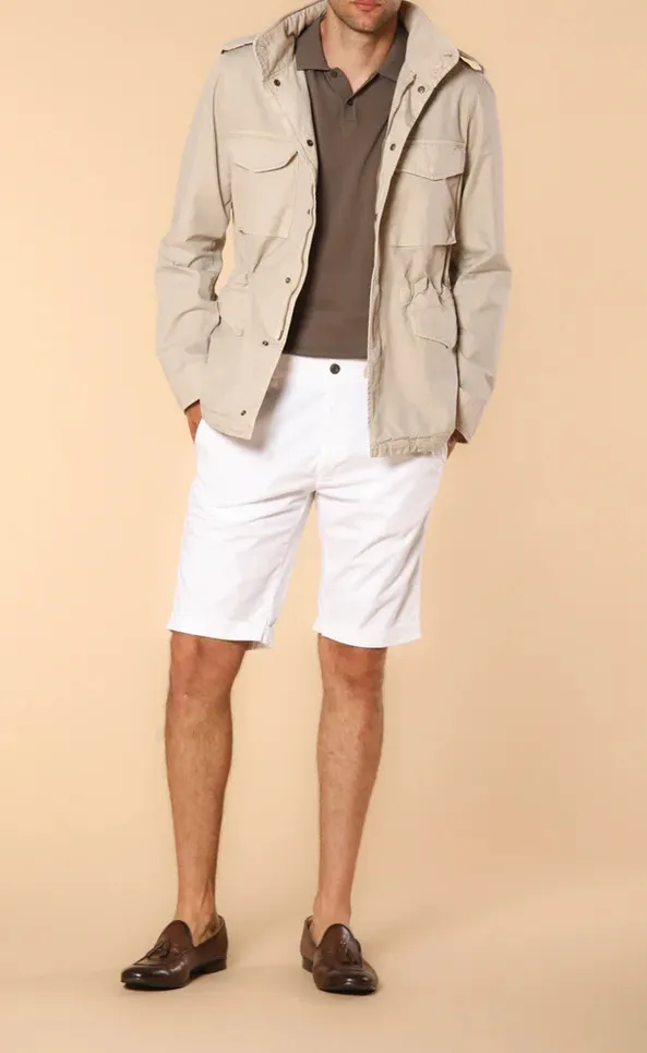 Cotton Twill Cargo Shorts For Men - Regular Fit