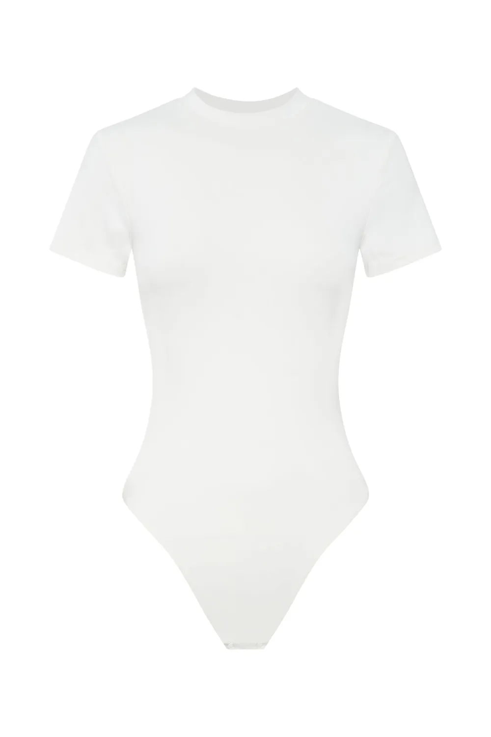 Casual Style Crew Neck Short Sleeve Bodysuit