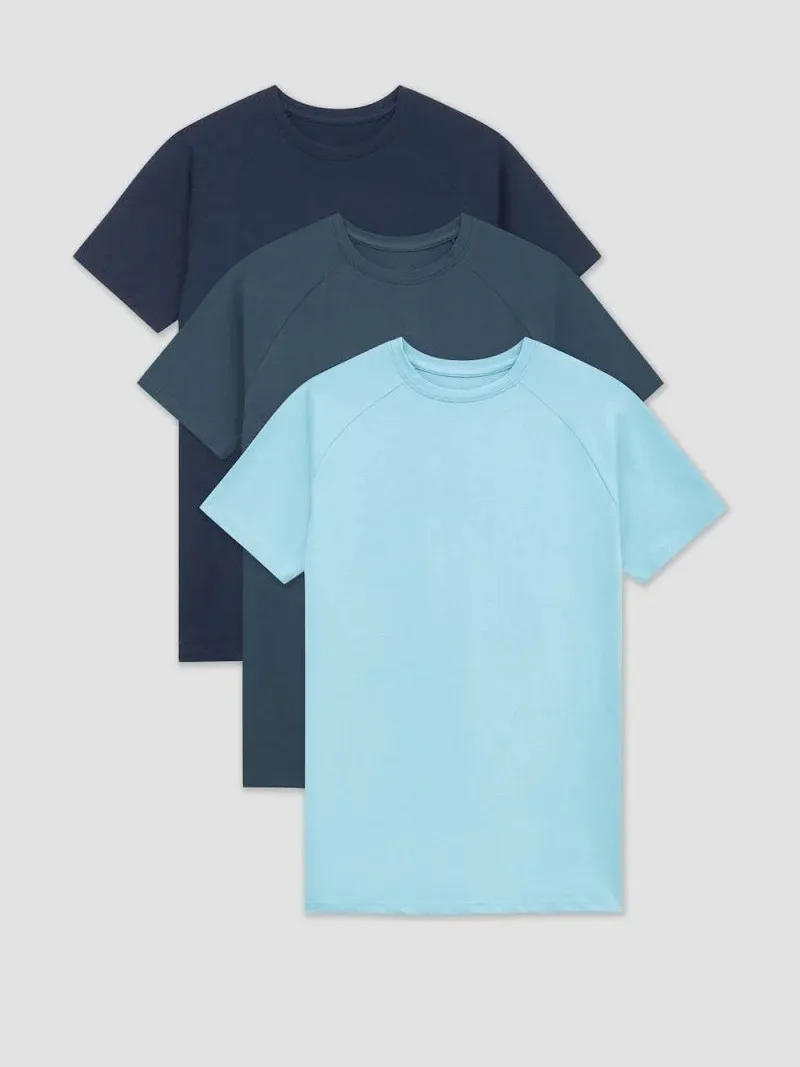 Men's Soft Blues Tees 3-Pack
