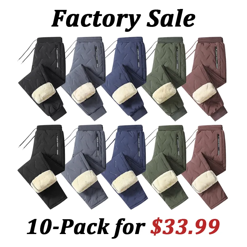 🔥Last Day Promotion 89% OFF🔥Men's Fleece-Lined Snow Pants - Drawstring Waistband, Ideal for Skiing Snowboarding & Winter Casual Wear