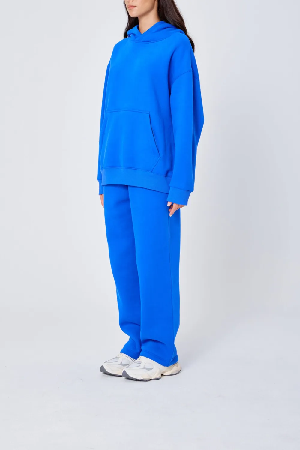 Soft And Comfortable Breathable Loose Blue Hoodie