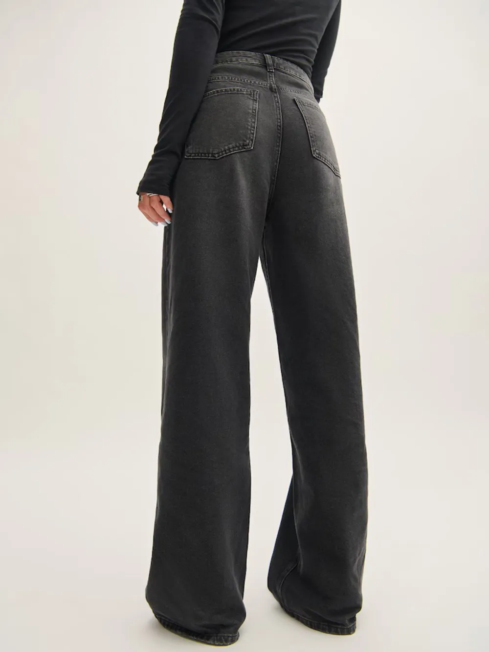 Plain Colored Casual Style Jeans