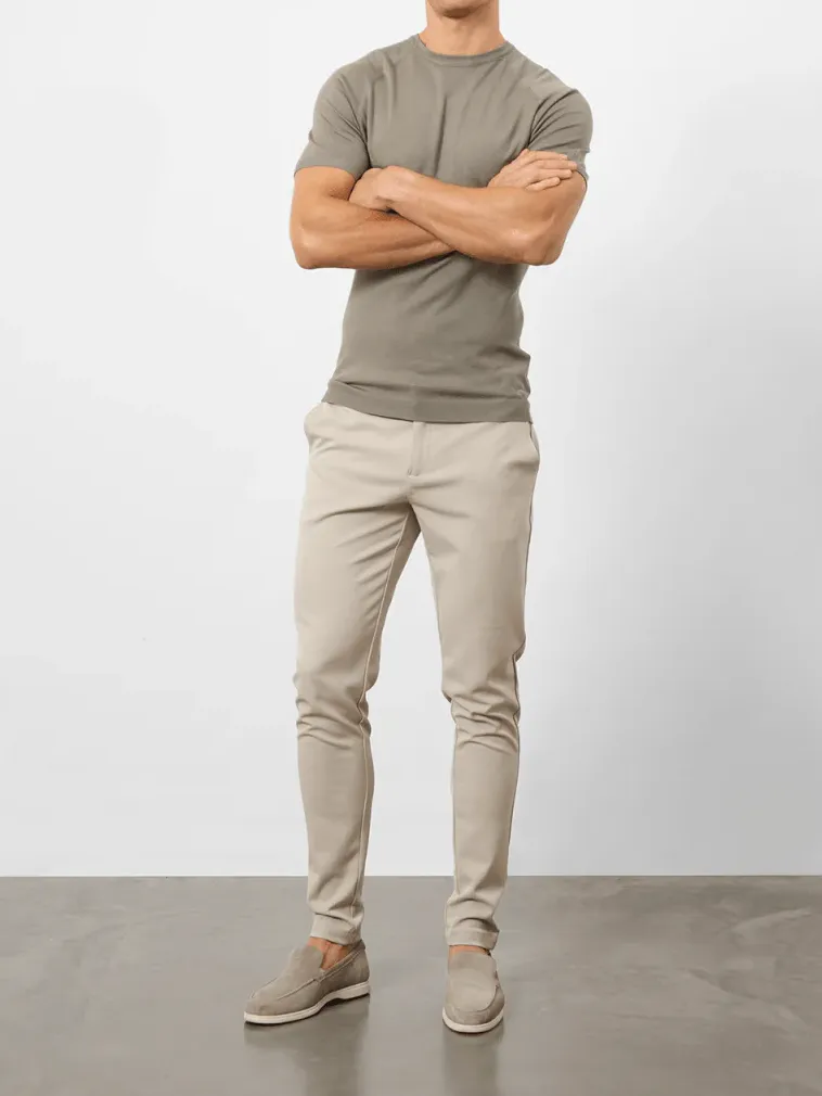 Soft Sage Cotton Soft Simple Polo Shirt