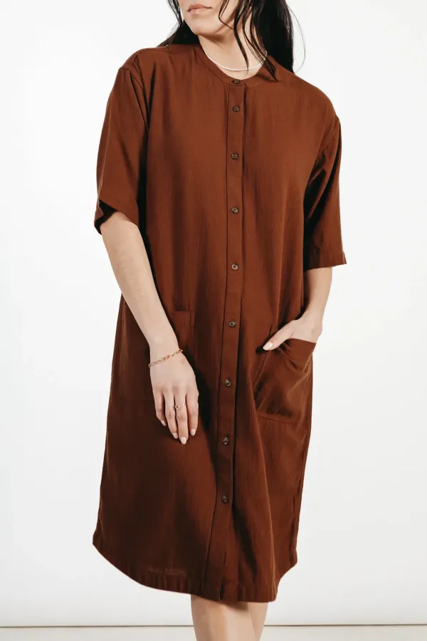 The Crew Neck Cotton Dress