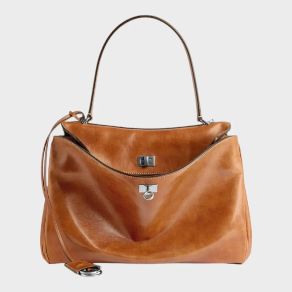 Structured Leather Handbag
