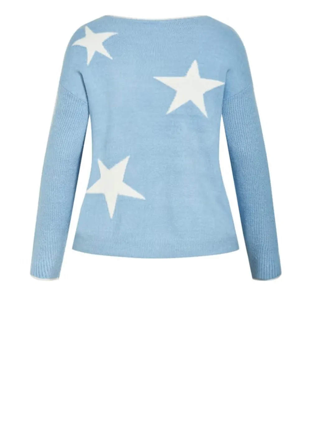 Color Blocking Star Sweater