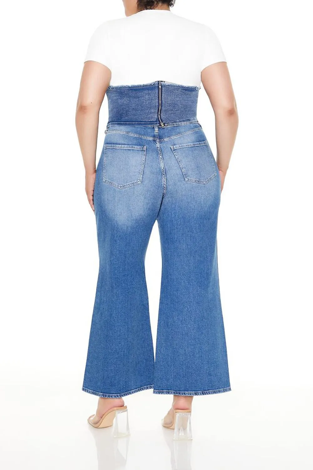 Plus Size High-Rise Wide-Leg Jeans