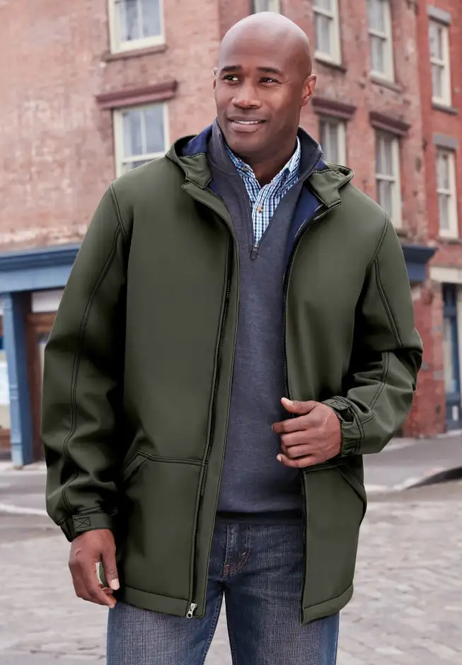 Fleece-Lined Slicker Rain Coat