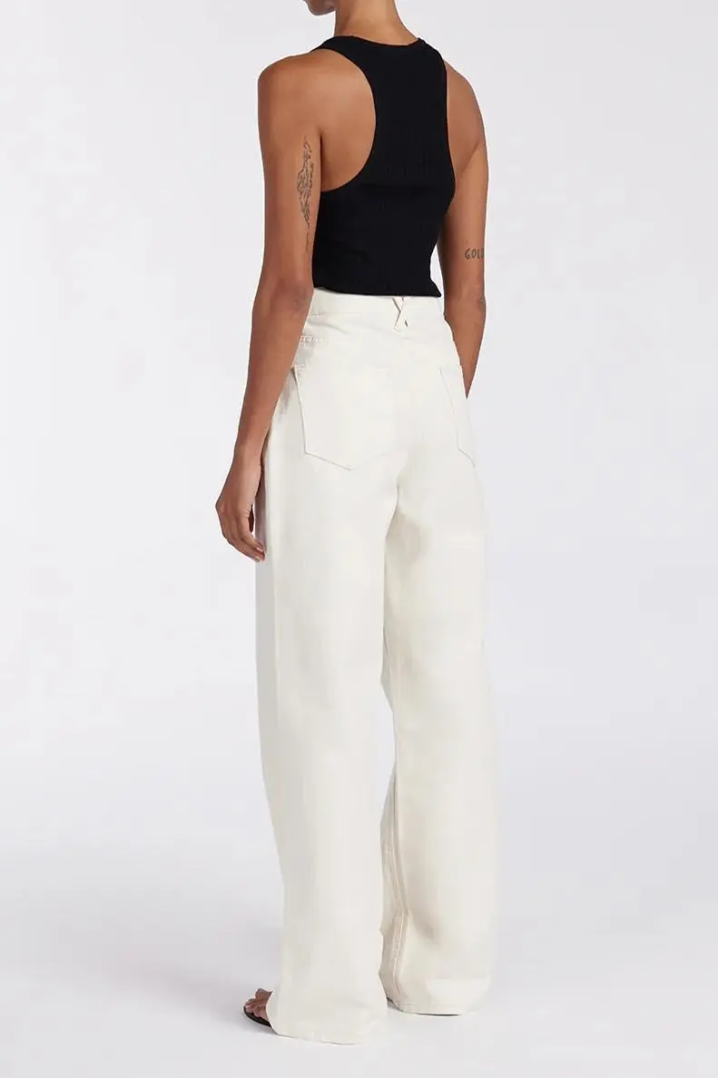 2 CREAM SLOUCHY JEAN