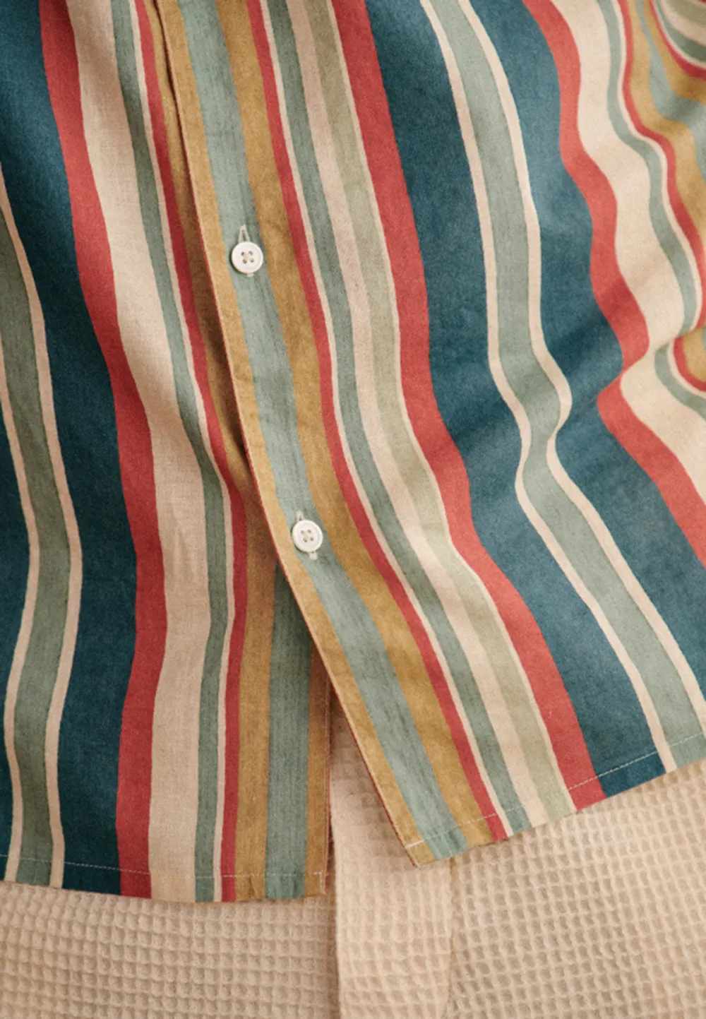 Shirt-Stripes Blue Green Red