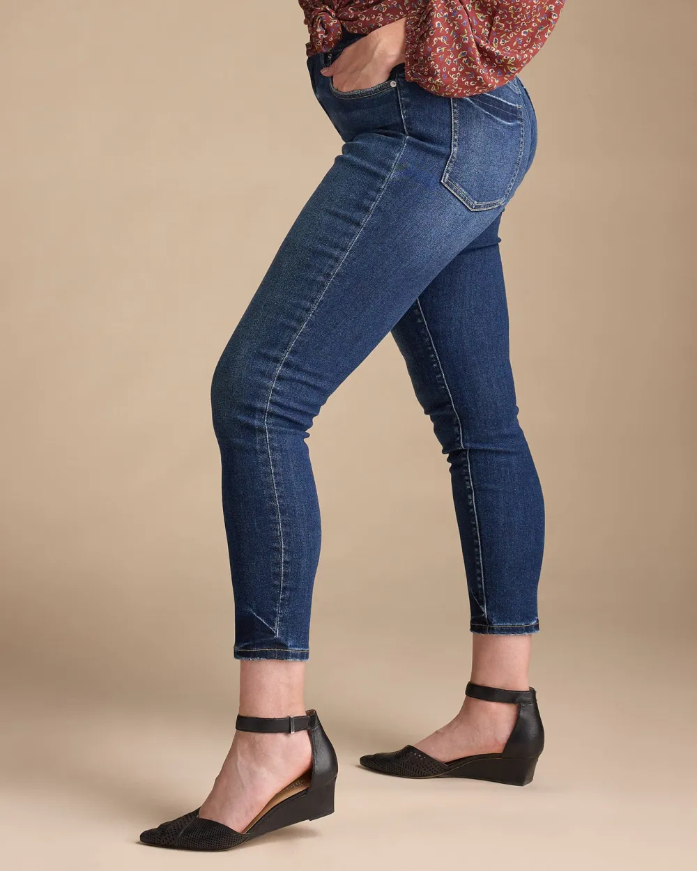 High Rise Ankle Length Skinny Jean