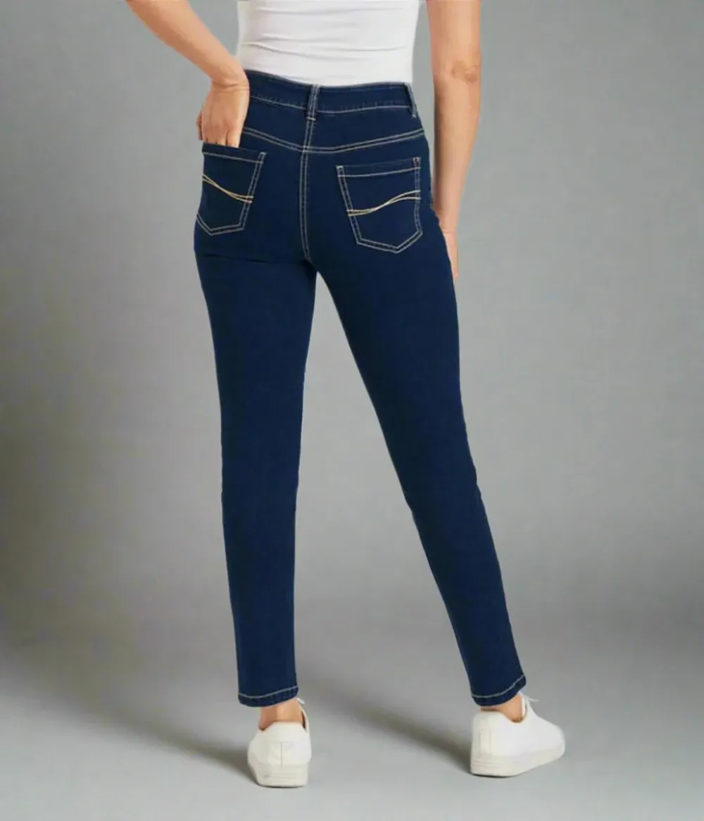 Dark Denim Slim Leg Jean
