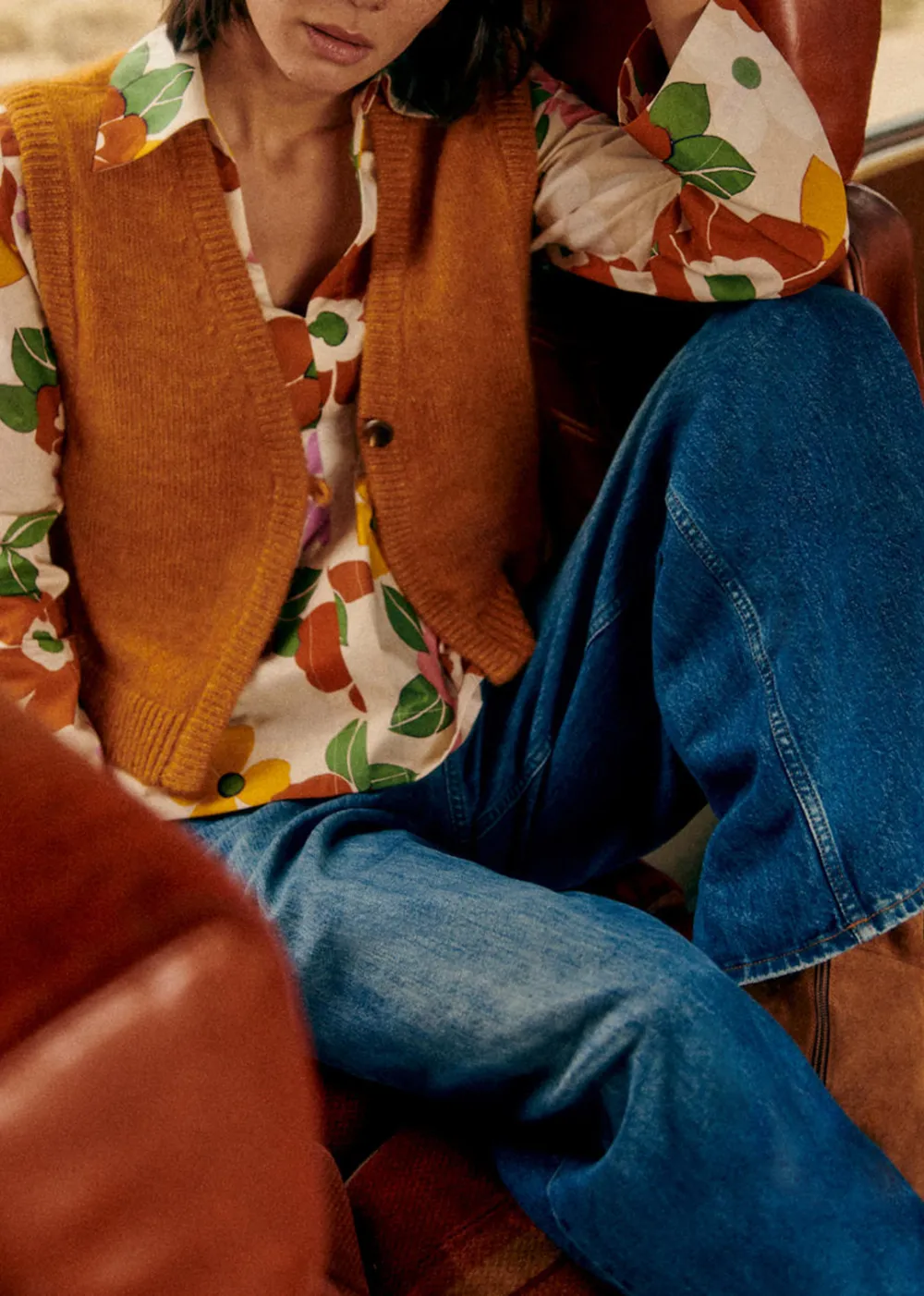 Solid Wool Cardigan Jacket