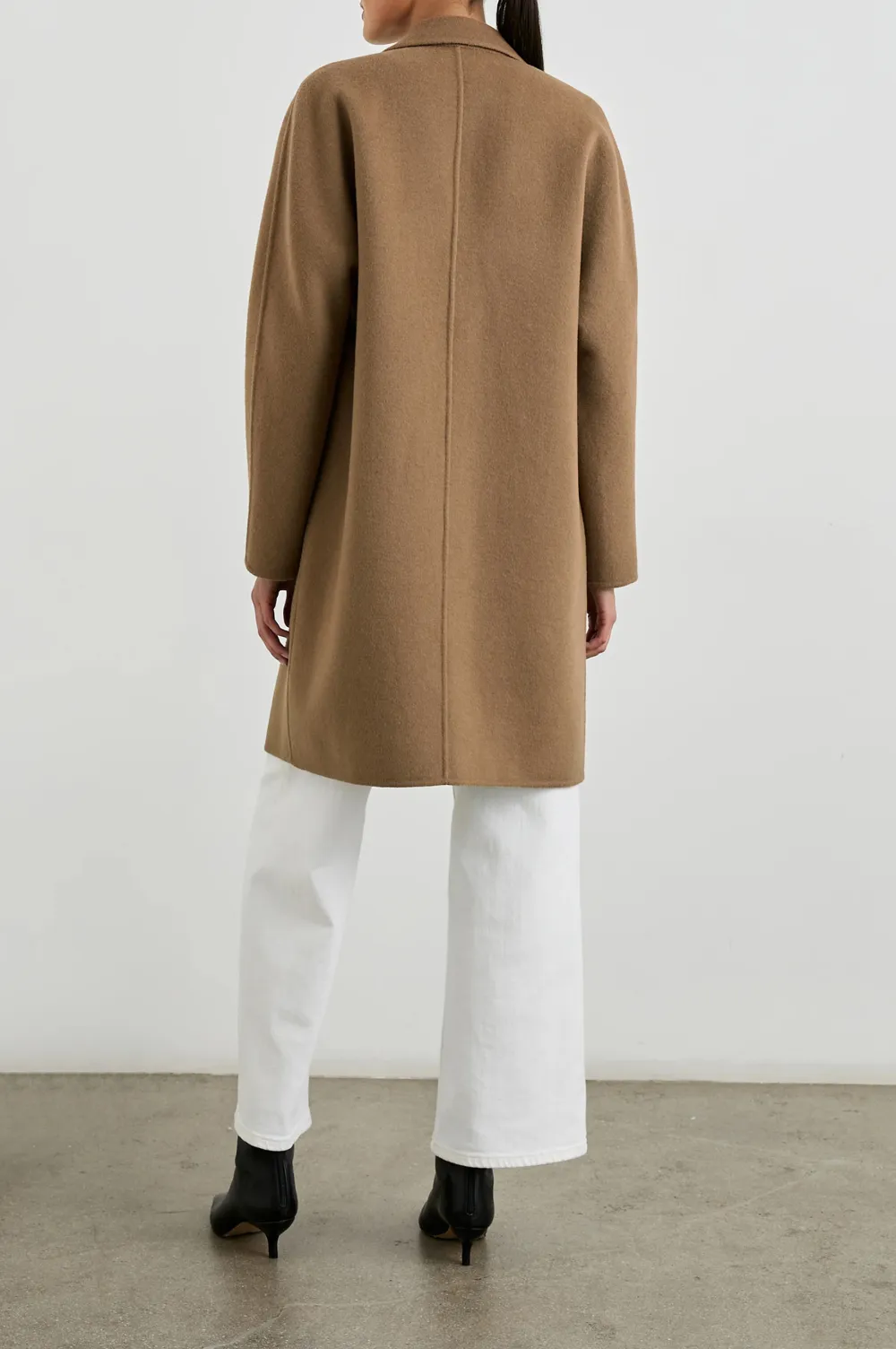 Luxurious Batwing Sleeve Wool Long Coat