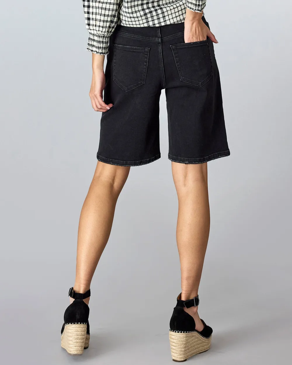 High Rise Wide Leg Short