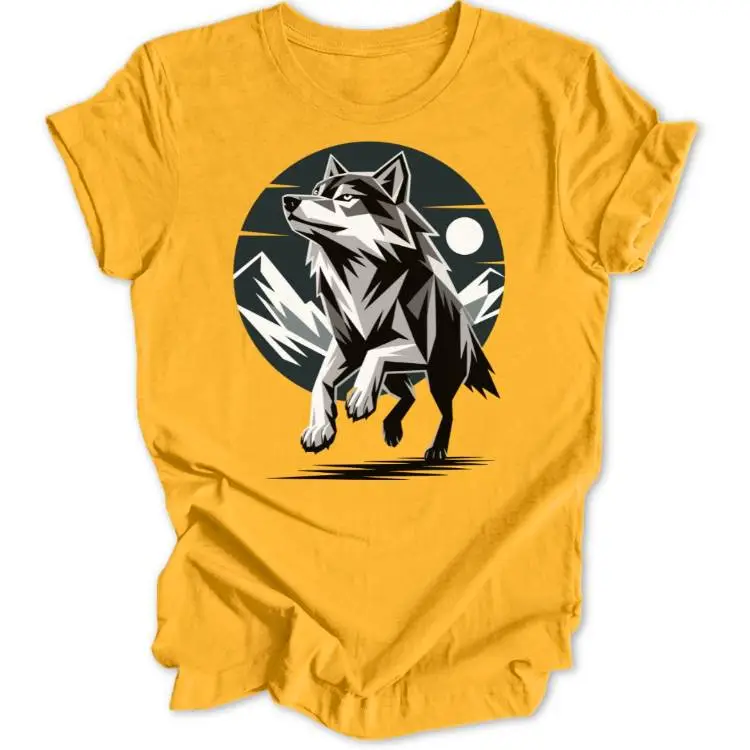 Geometric Wolf Unisex T-Shirt