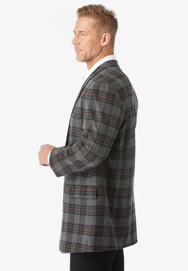 Ponte stretch knit blazer