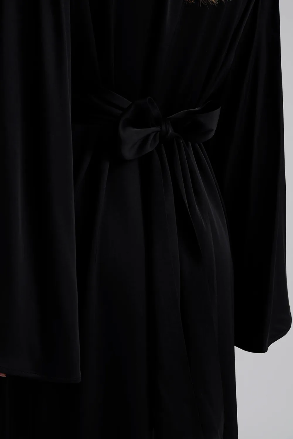 V Neck Button Front Midi Dress