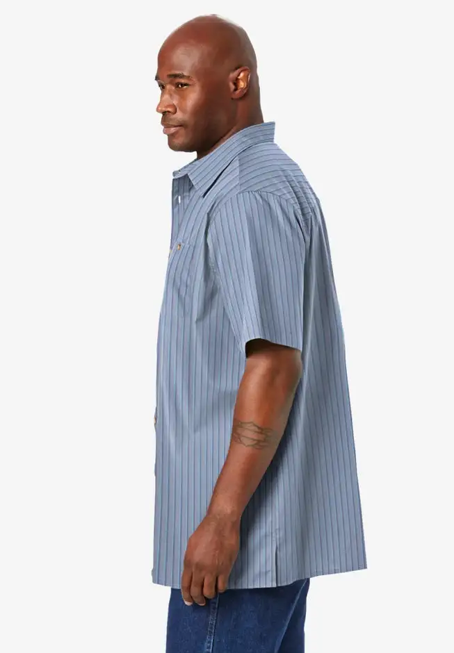 Striped Short-Sleeve Sport Shirt