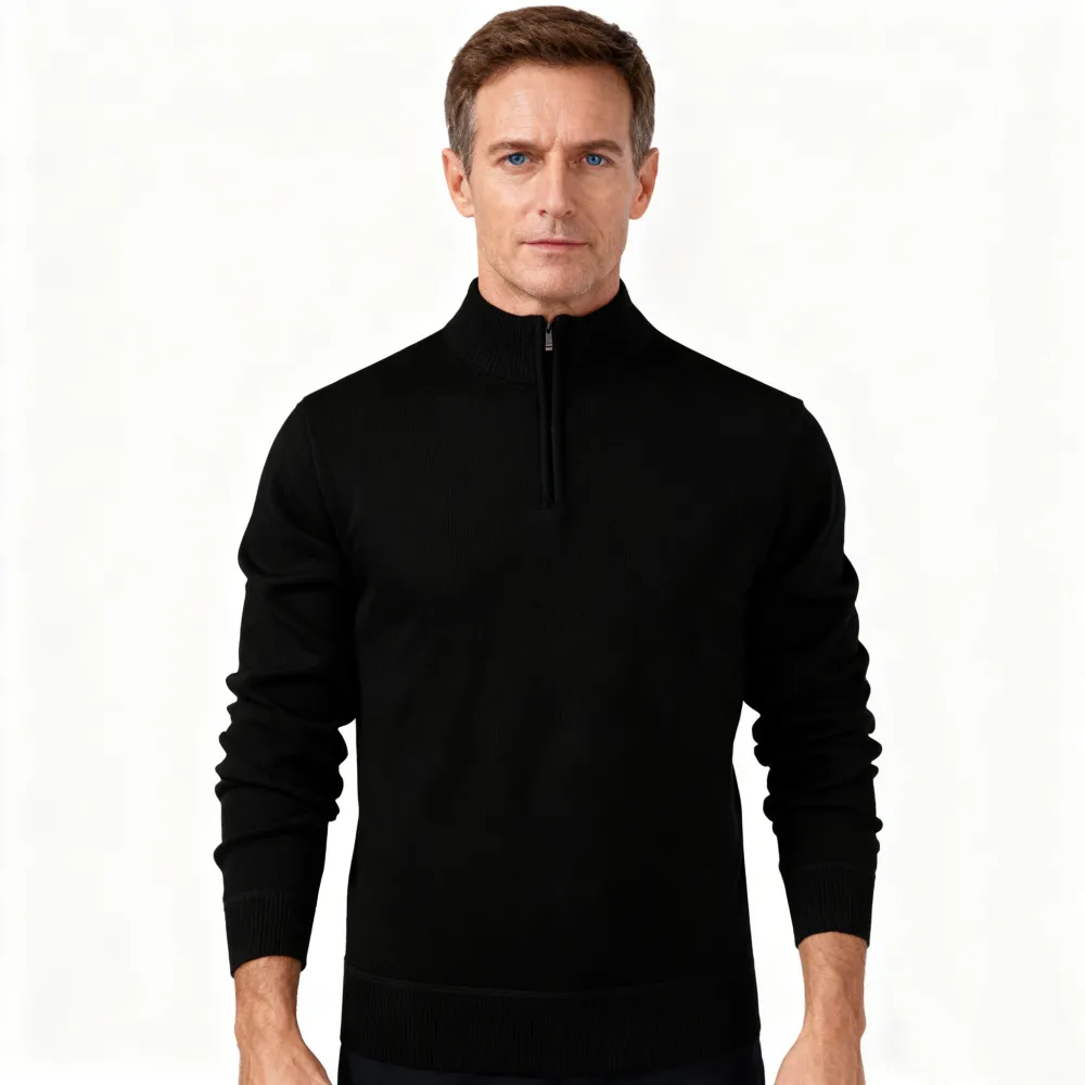 Men's Quarter Zip Sweater