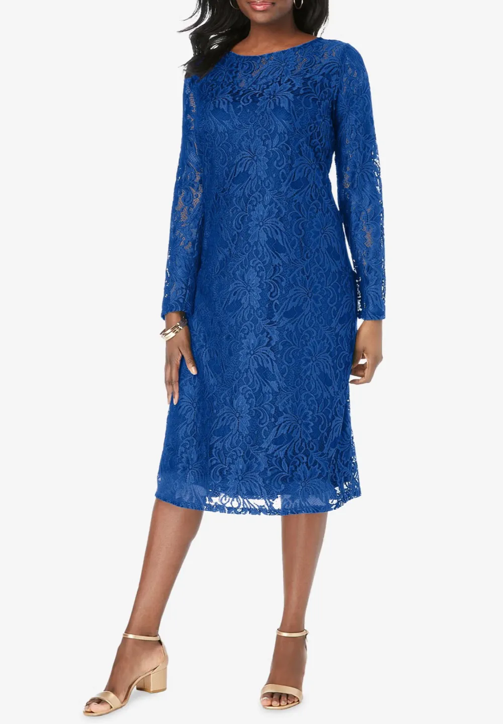 Rear Waterdrop Collar Dress