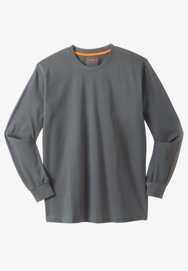Heavyweight Long-Sleeve No Pocket Crewneck Tee