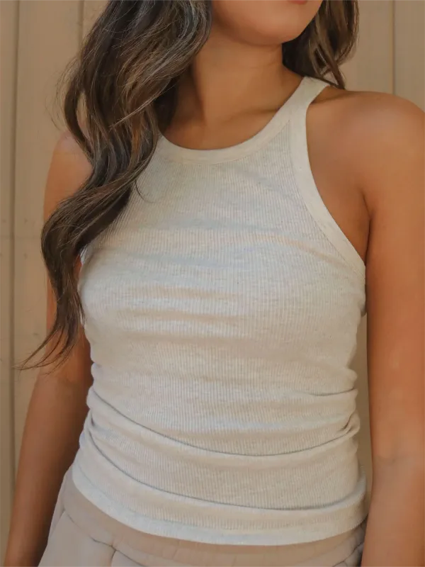 Sleeveless Textured Knit Tank