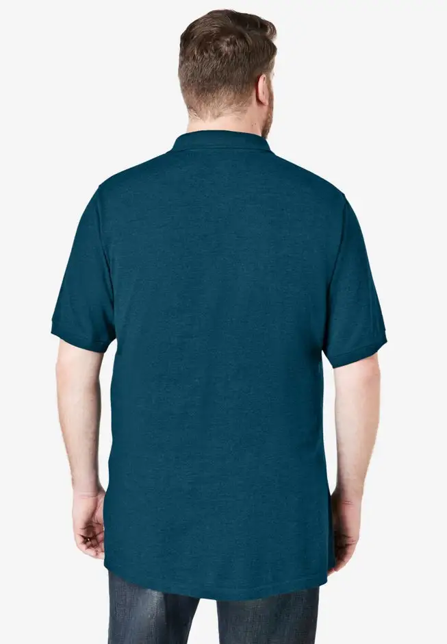 Longer-Length Shrink-Less™ Cotton Polo Shirt