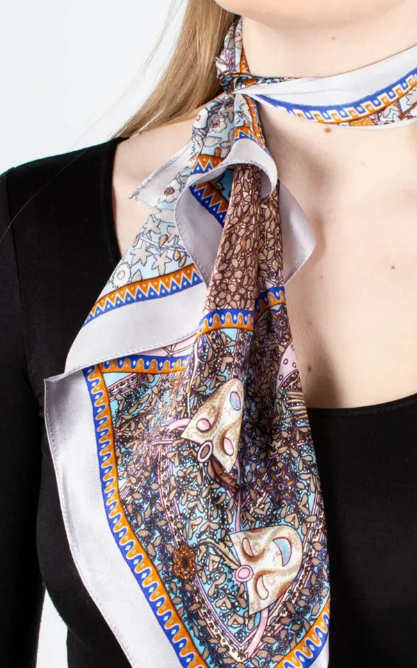 Fashion French Lazy Smooth Silk Scarf