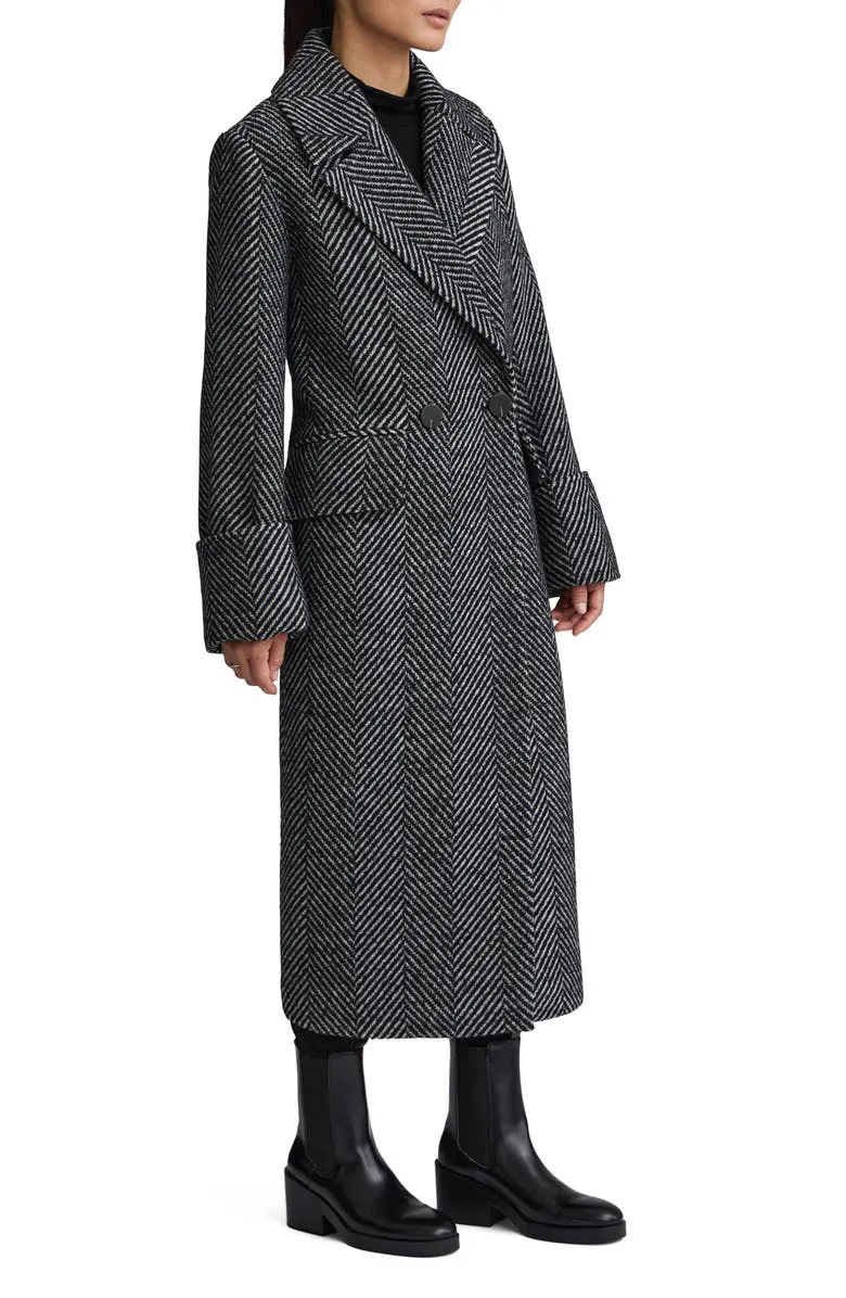 Retro Herringbone Oversize Coat