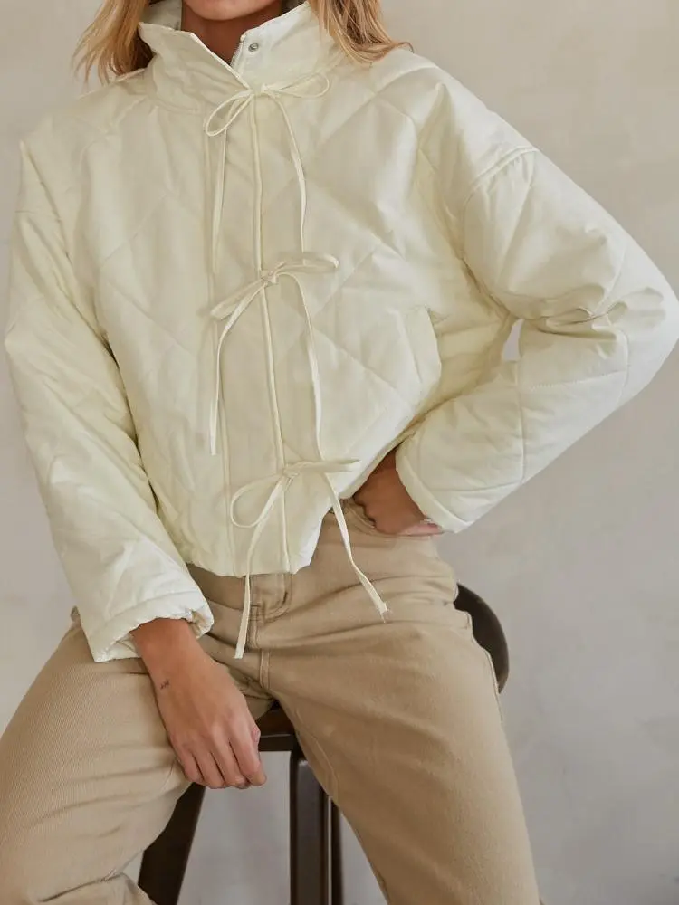 Margot Coquette Quilted Puffer Jacket