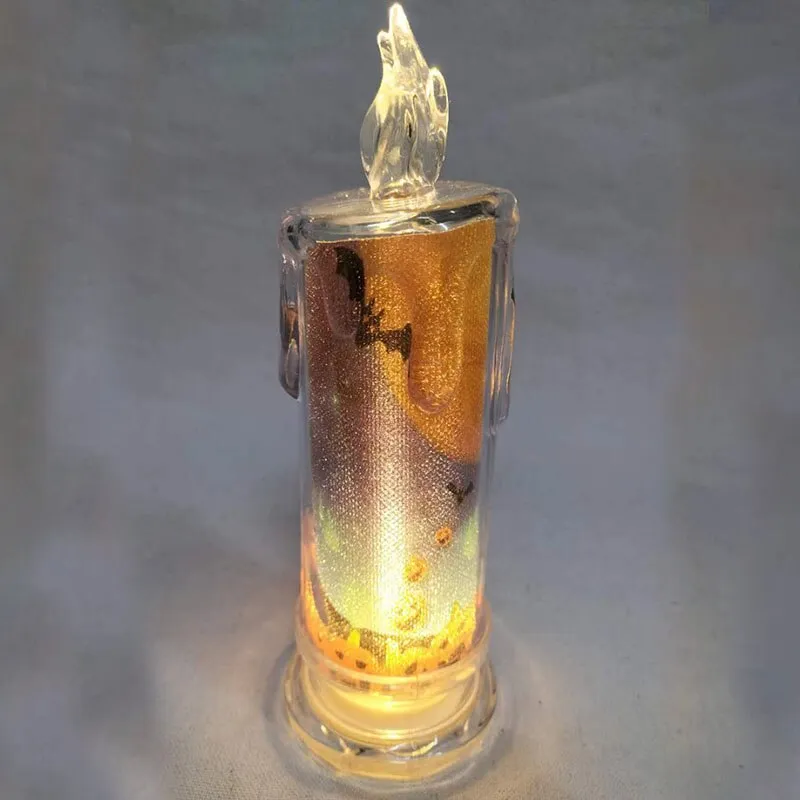 Halloween Tears LED Candle Lamp Ghost Festival Party DIY  Pumpkin Bat Witch Happy Halloween Day Decor For Ghost House 20223