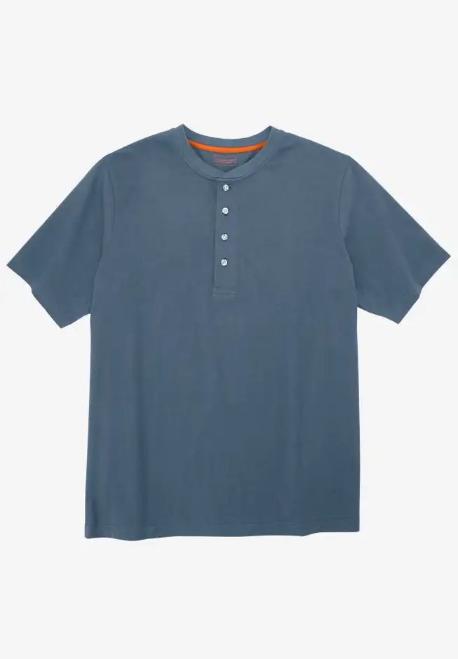 Heavyweight Short-Sleeve Henley Shirt
