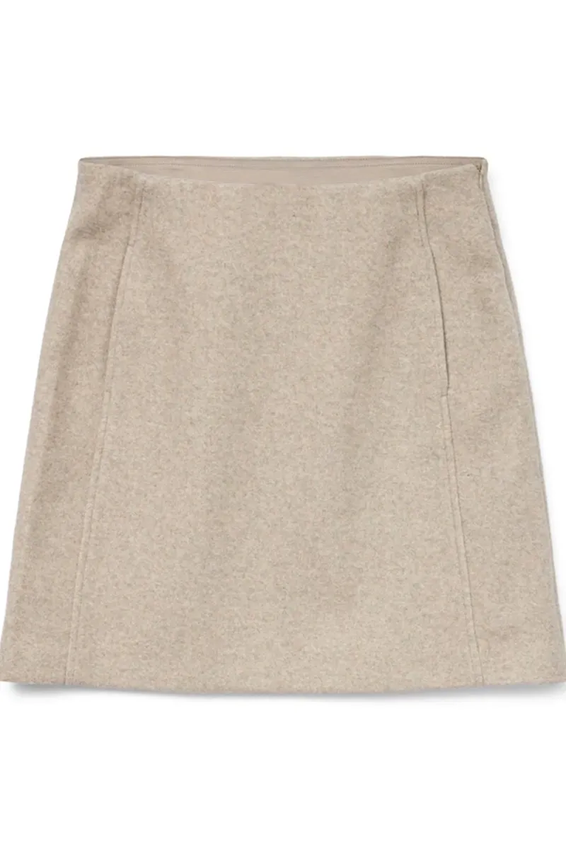 Pocket Designed Woolen Short Skirts