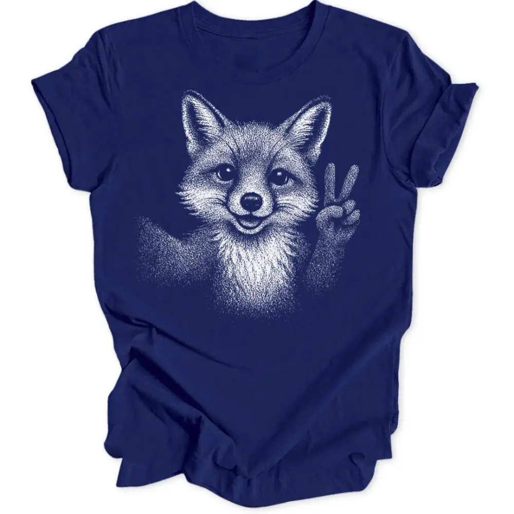Peace Fox Unisex T-Shirt