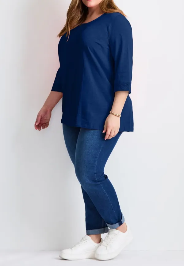 Cotton Knitted T-Shirt