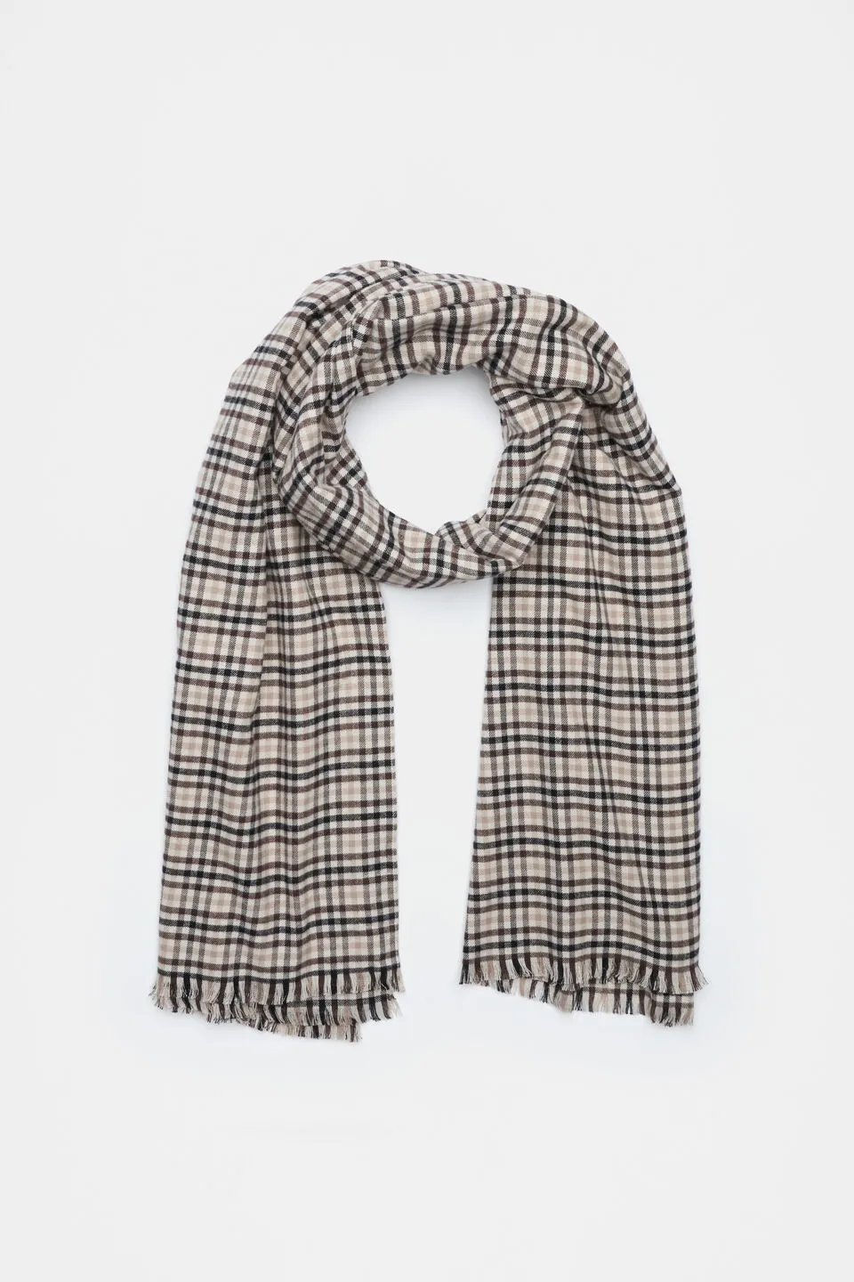 Multi-Pattern Checked Scarf
