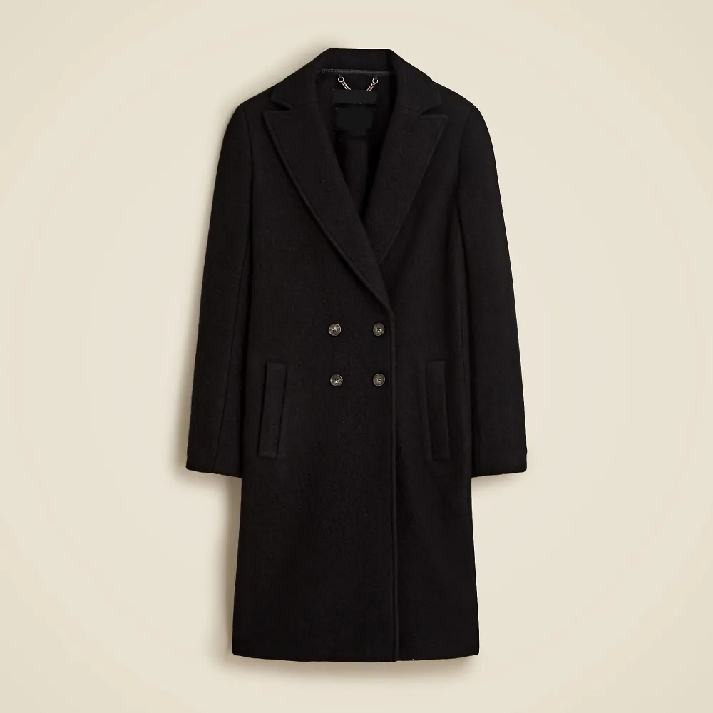 Double-Breasted Topcoat Wool Coats