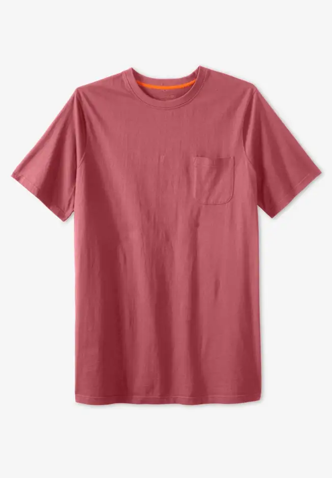 Heavyweight Longer-Length Pocket Crewneck T-Shirt