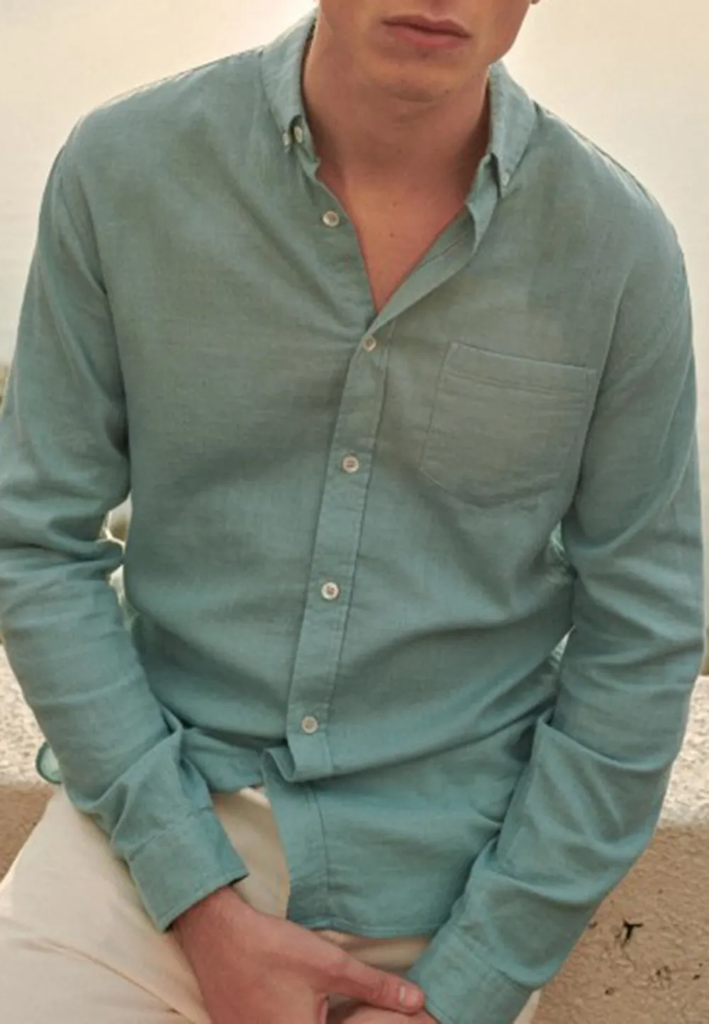 Adjustable Cuff Fastening Shirt