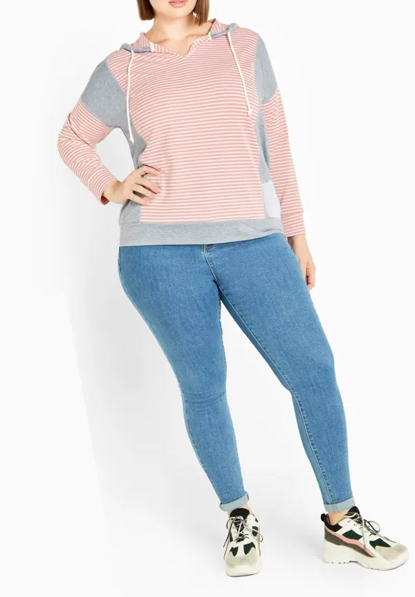 Striped Hooded Sweater