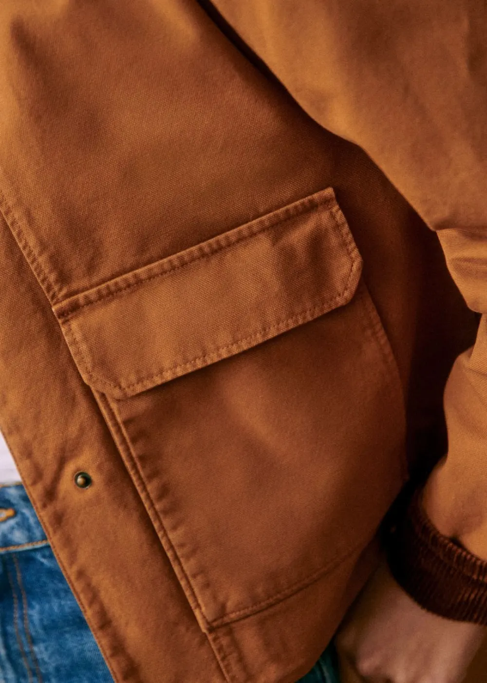 Apricot Short Denim Jacket