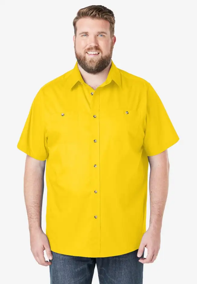 Short-Sleeve Pocket Sport Shirt
