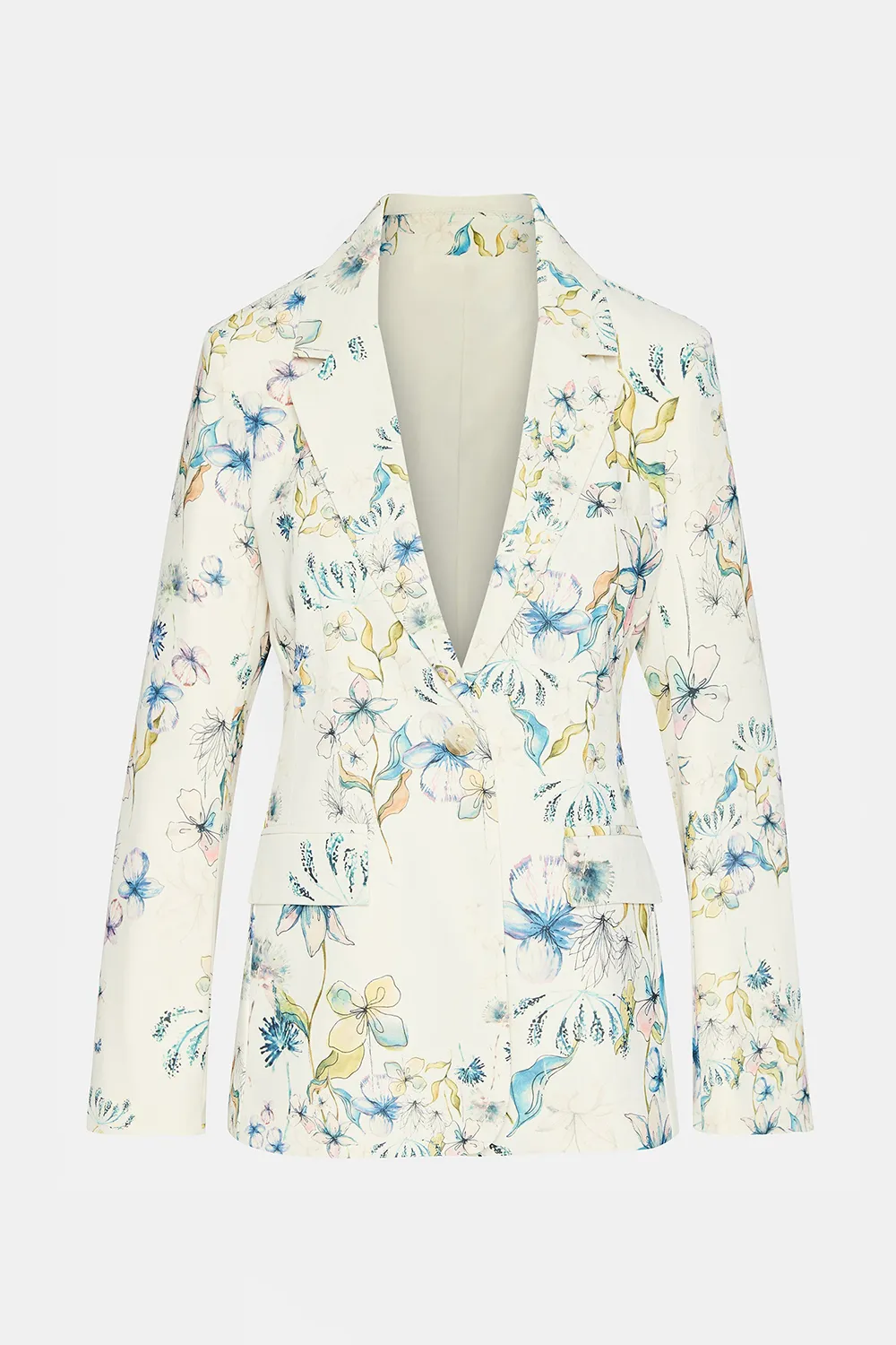 Lapel Blazer Floral