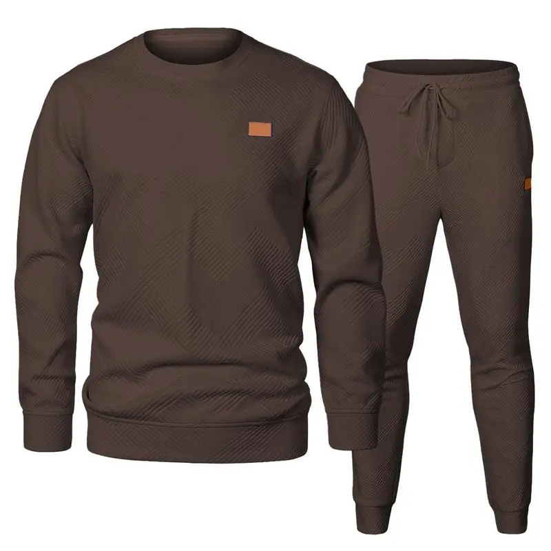 🔥Last Day Promotion 89% OFF🔥Men's 2-Piece Knitted Casual Suit - Sweatshirt & Pants for Daily Lounge Wear