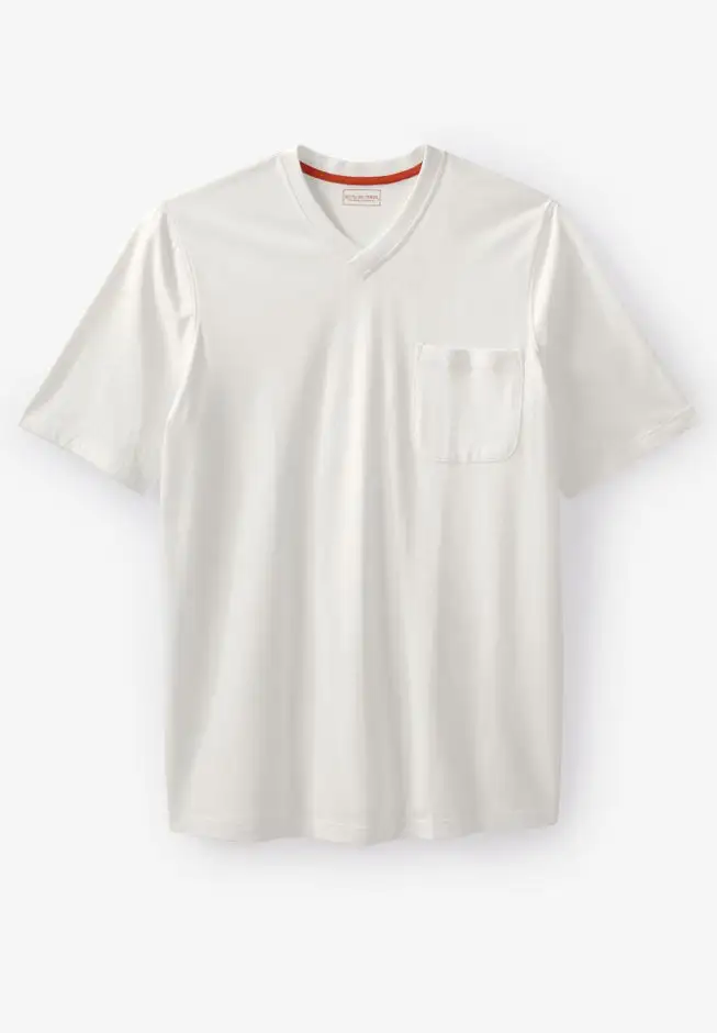 Heavyweight Pocket V-Neck Tee